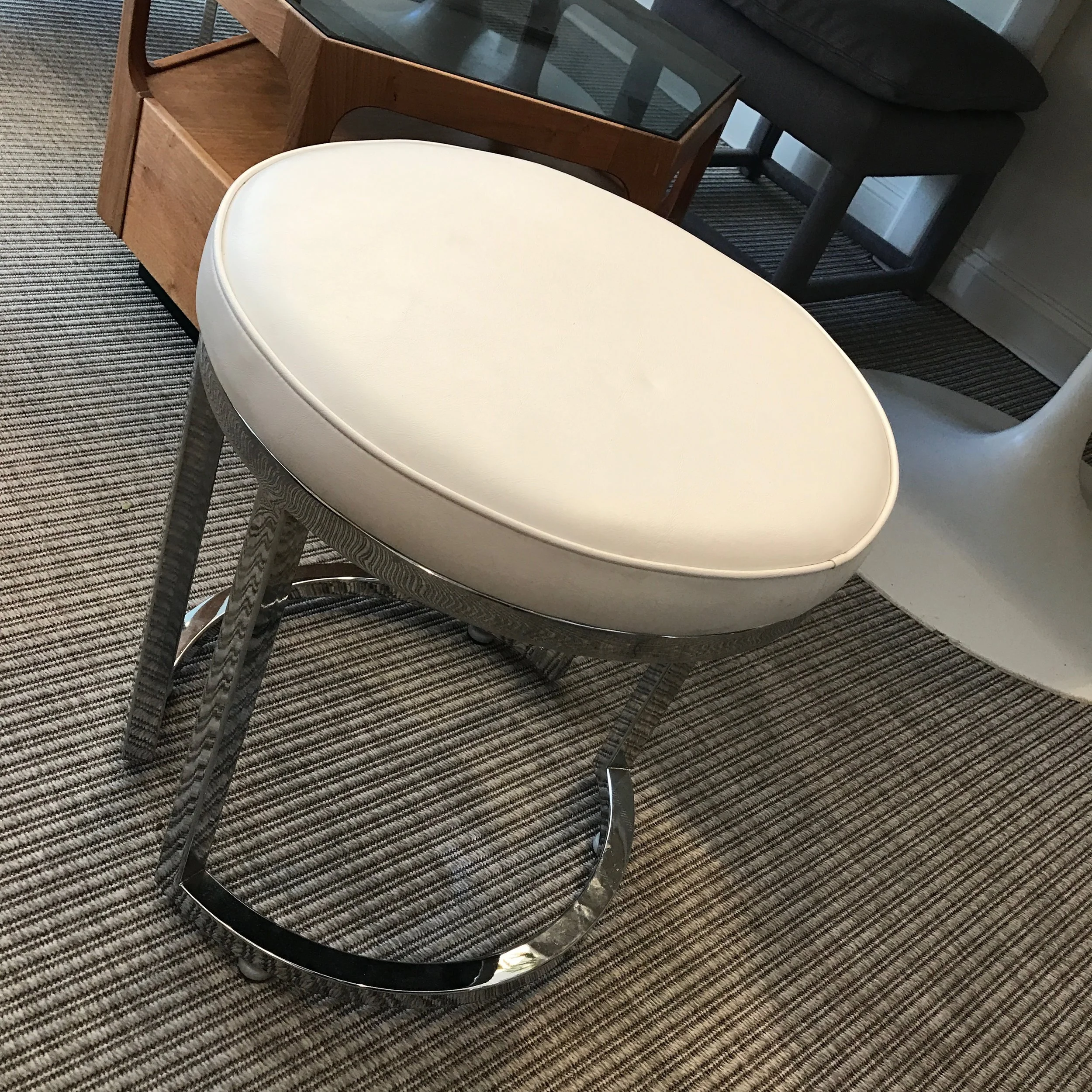 MID C STOOLS, PAIR