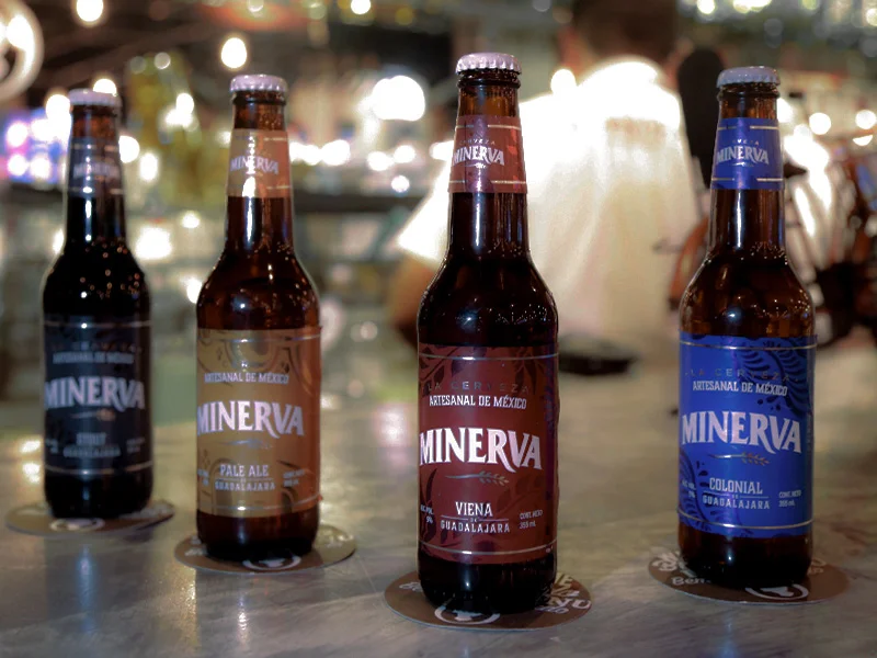 MINERVA Address: Av. Periférico Sur Nº 4250-A3, C.P. 45078, Zapopan, Jalisco, México. Phone:+52 (33) 3682 0474 Web: http://www.cervezaminerva.mx/en/ @facebook @instagram @twitter