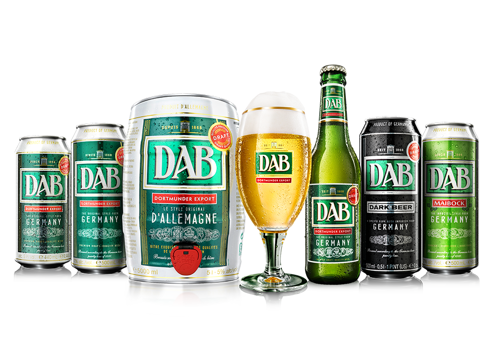 DORTMUNDER ACTIEN BRAUEREI Address: Steigerstr. 20, 44145 Dortmund Phone: +49 (0) 231/84 00 - 0 Web: http://www.dab-beer.com/ Email: compliance@oetker-gruppe.de @facebook