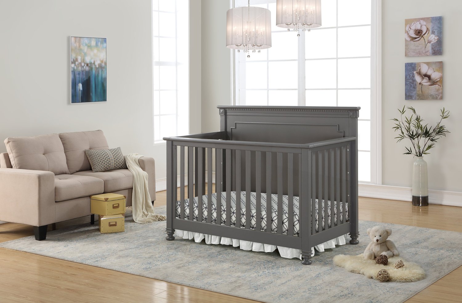 fisher price newbury dresser vintage grey Chandler 6 Drawer Dresser – Soho Baby main image 1
