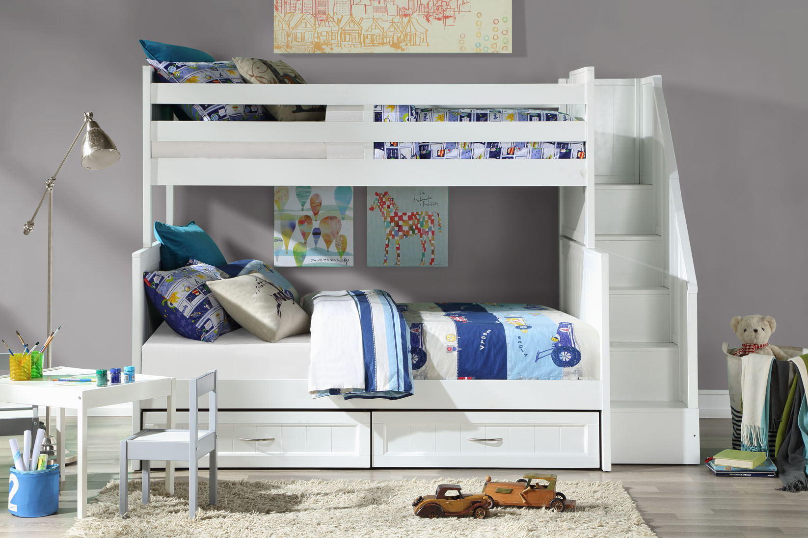 caramia kids dylan twin over full bunk bed