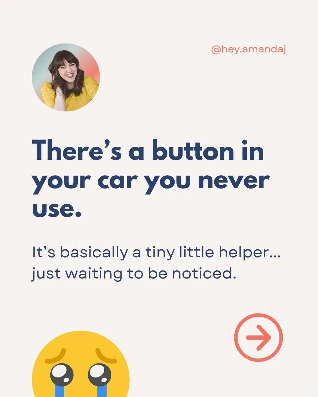 Does your car have it?? Do you use it? 🏎️ Time to start. 

Comment WOW for more tech secrets you need to know. 

About @hey.amandaj: I&rsquo;m Amanda J., a tech and productivity coach on a mission to help busy women train their tech to work FOR them