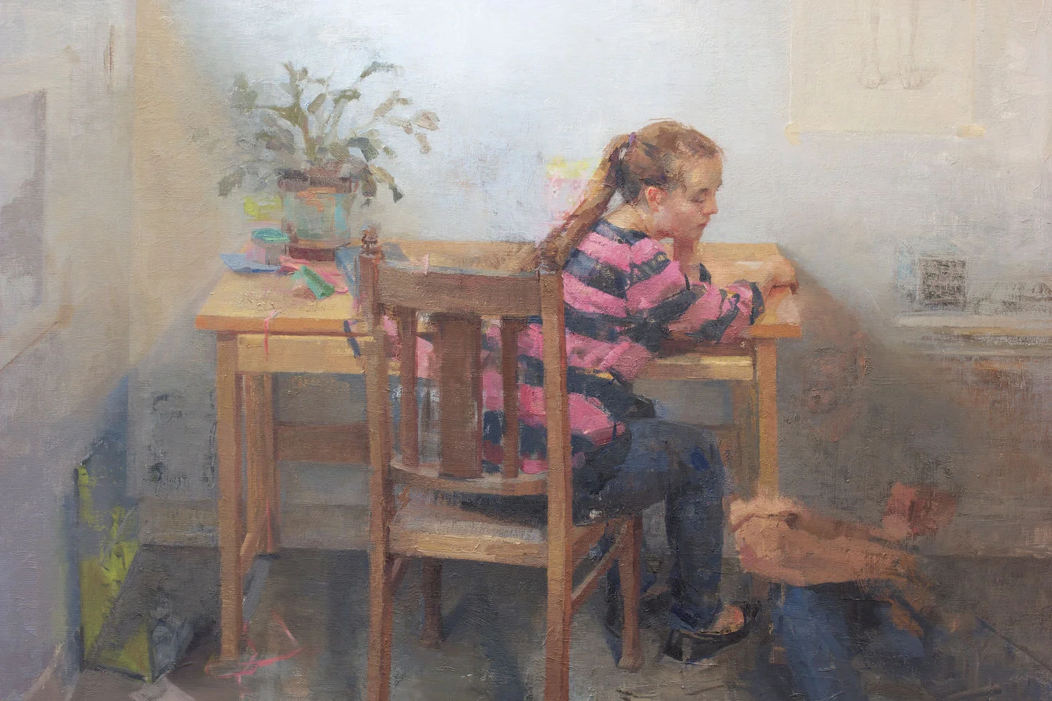 Girl in Striped Shirt