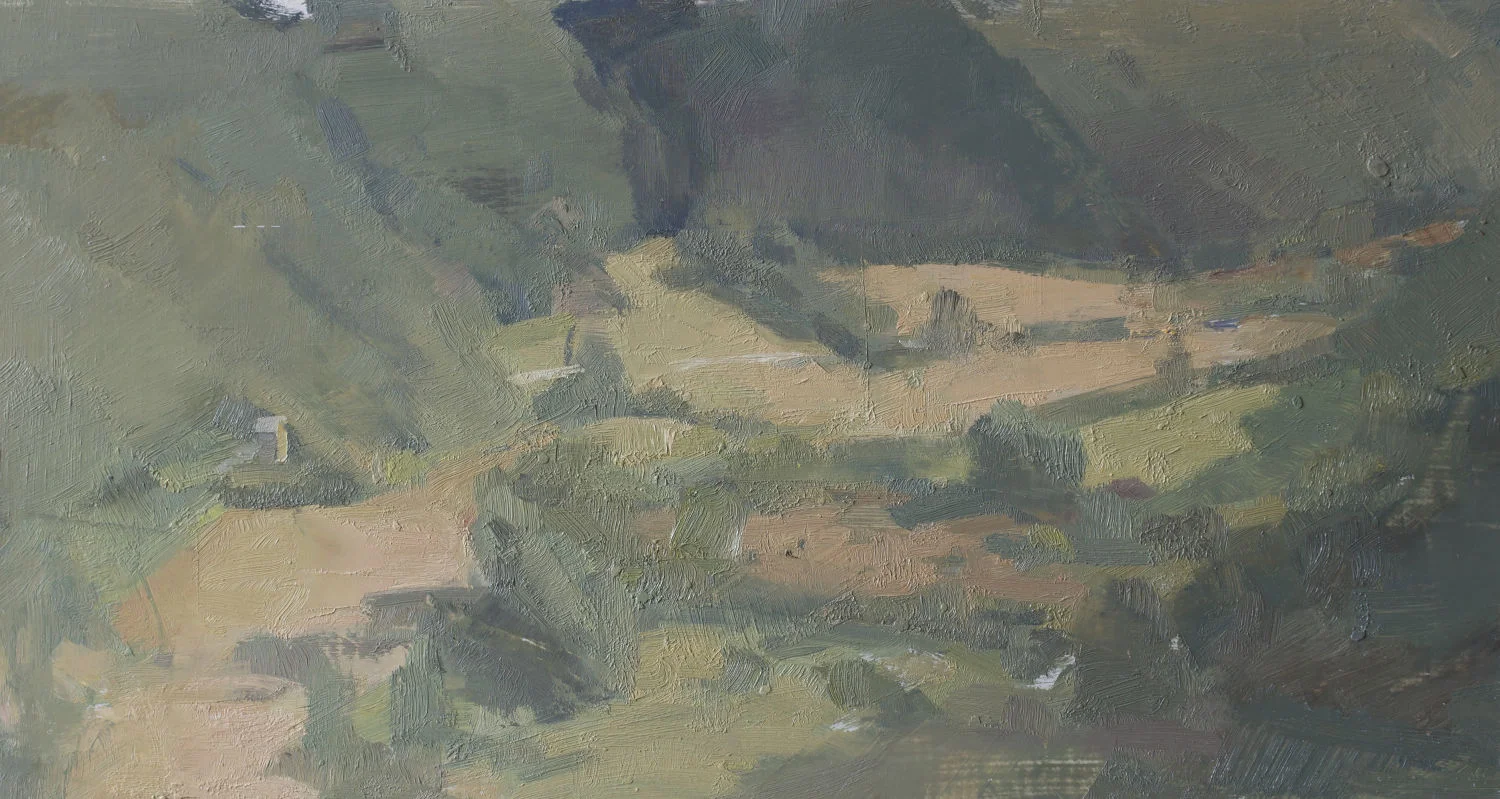 Valley Below Civita, Dusk