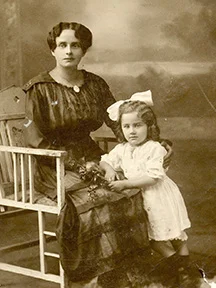 Mom and her mother, Franziska Voll Buehner.