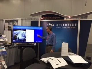 Riverside employee Ward Seguin presenting on the people and projects that make Riverside great.