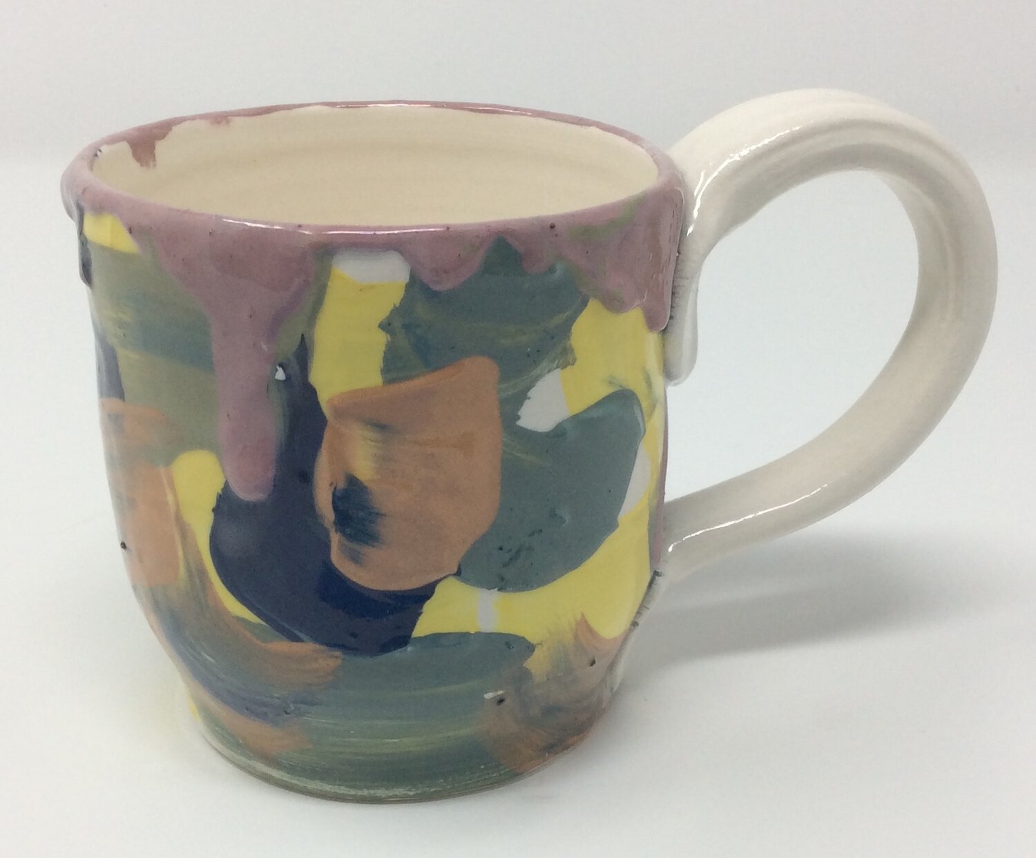 Handmade Coffee Stained Clay Cup