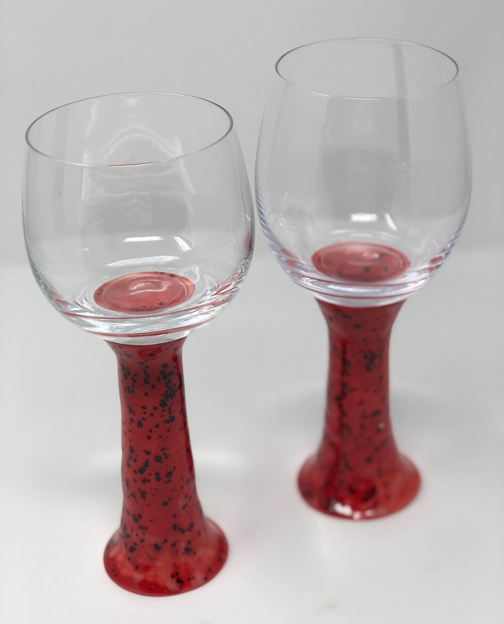 Red Crystalline Wine Glass — Emma Nicole Florence