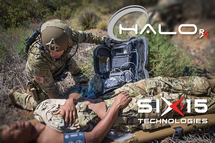Medic wearing Six15 AR-D and using HALO Rx system