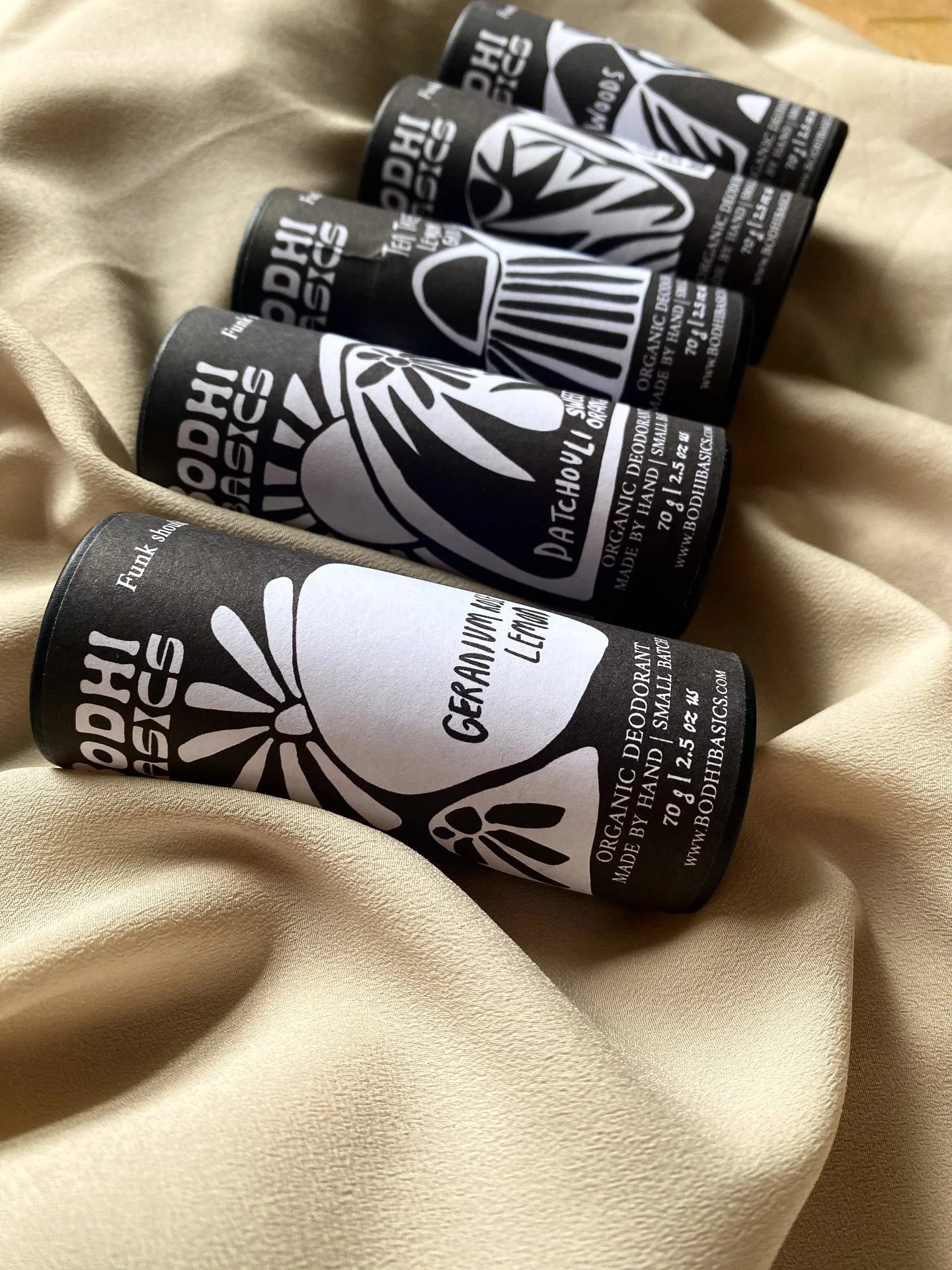 It is officially deodorant season.  Just your luck, all 5 scents of Bodhi deo are back in stock. 🌊🩷 

Woods
Lavender Eucalyptus Rosemary
Tea tree Lemongrass 
Patchouli Sweet Orange 
Geranium Rose Lemon
