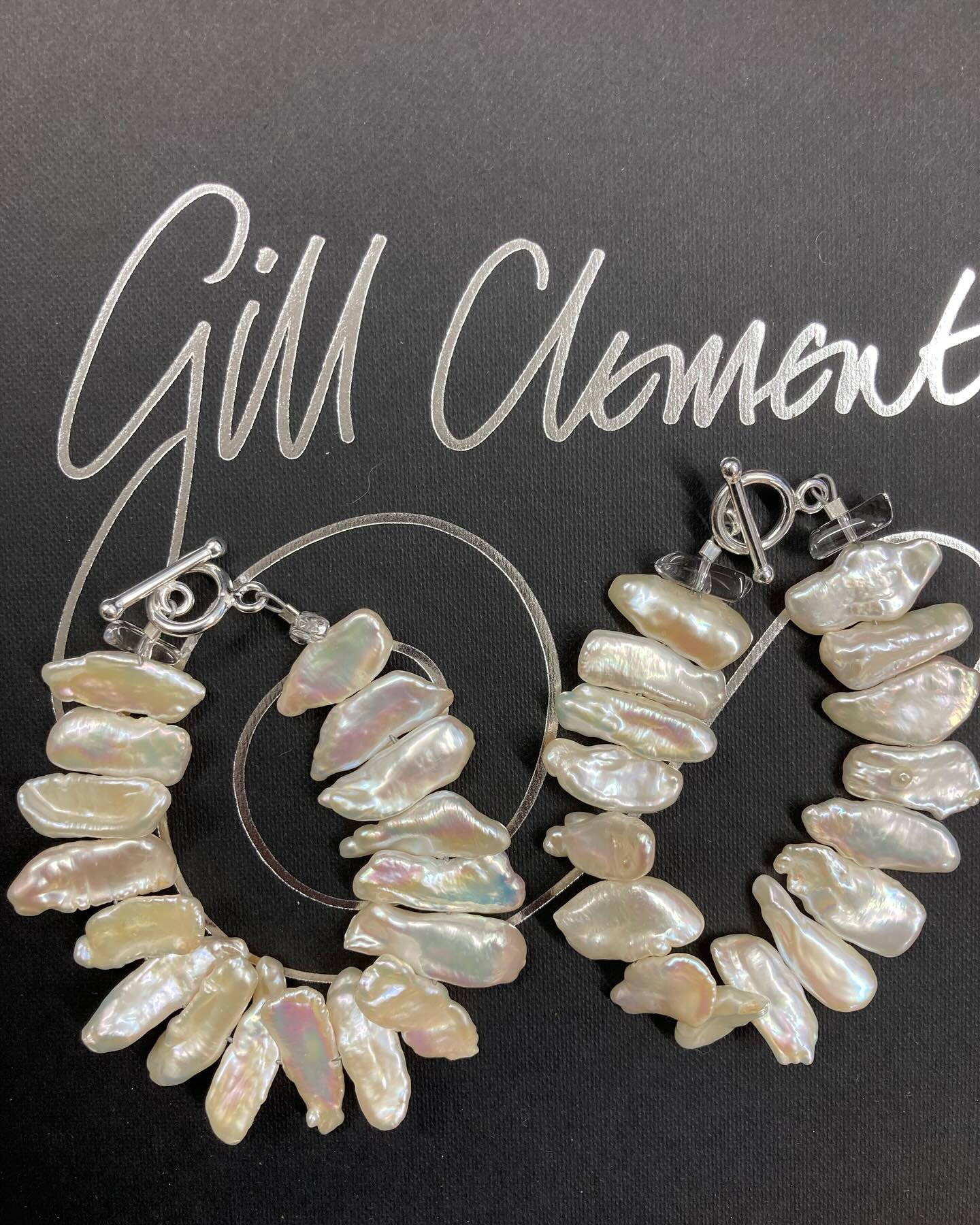 Pearl bracelets , beautiful lustre , just 3 available with sterling silver clasp &pound;70 each . 
DM to purchase thanks .