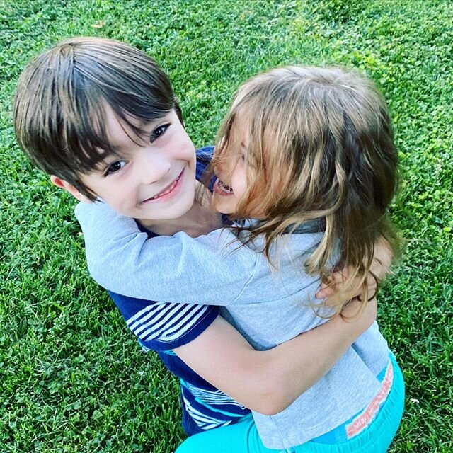 I mean how can you even describe how cute this is? 
#love #hug #happy #siblings #outside #summer