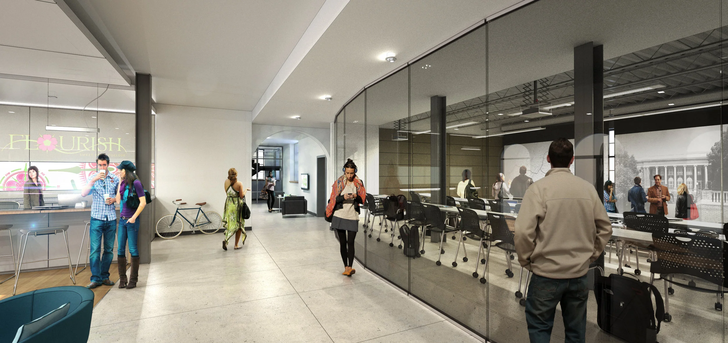  Central Corridor and Lecture Hall 