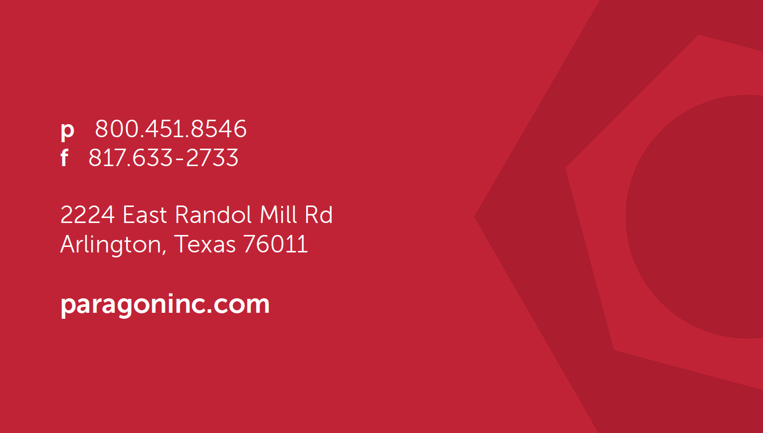 Business Card - Back