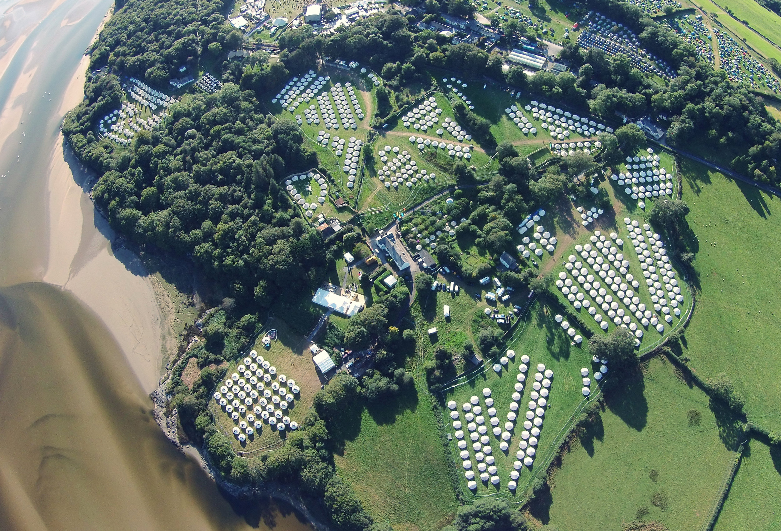 Festivals Accommodation Aerial View