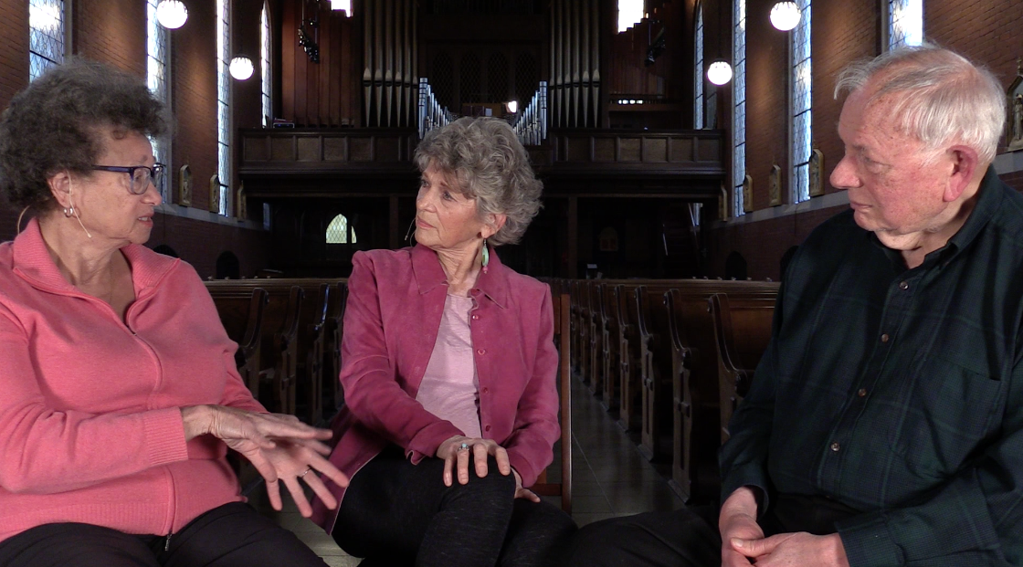  Dr. Freida Thompson (left),  Dr. Linda Ferreira (center), and Win Tackett (right) 