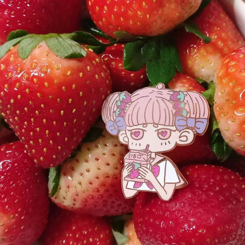STRAWBERRY MILK — YOKAISEKAI オルゴナイト 苺 strawberry お守り