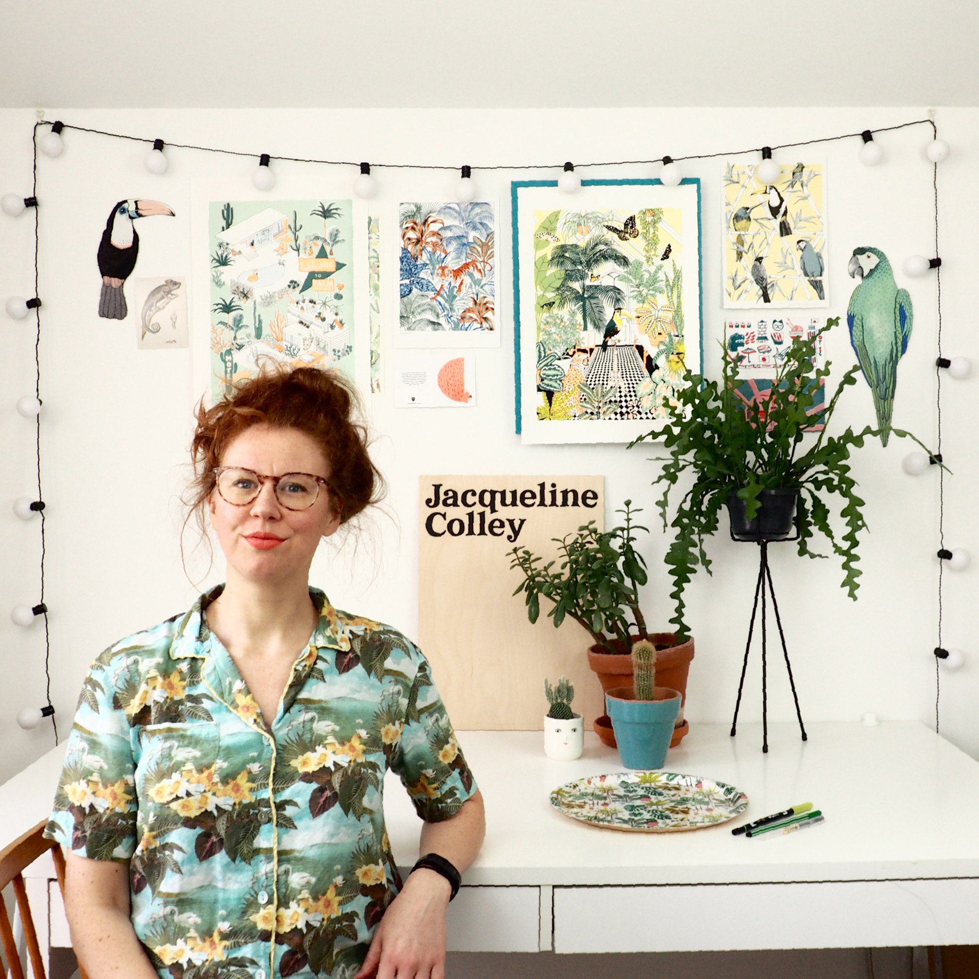 Here I am in my Studio, Disclaimer alert: It is NEVER this tidy but I thought I better tidy up for you guys! Well that’s it from me, massive thanks for having me Ohh Deer!