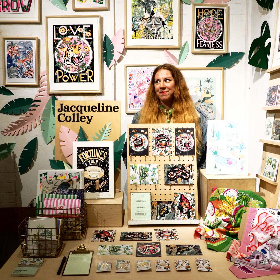 Markets have been an important way to exhibit my work here I am at The London Illustration Fair Dec 2018