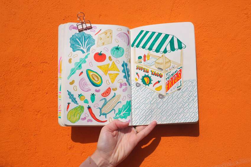 Travel-Sketchbook-Jacqueline-Colley-In-Mexico-Food-Taco-Stand.jpg