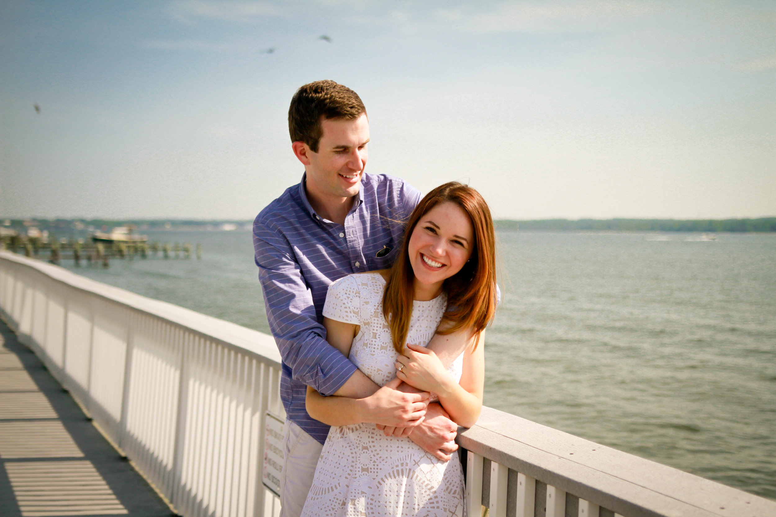 Maryland Engagement Photographer | Maral Noori Photography | Alix and Richard | Solomons Island | St Mary's County Wedding Photographer | Boardwalk | Patuxent River