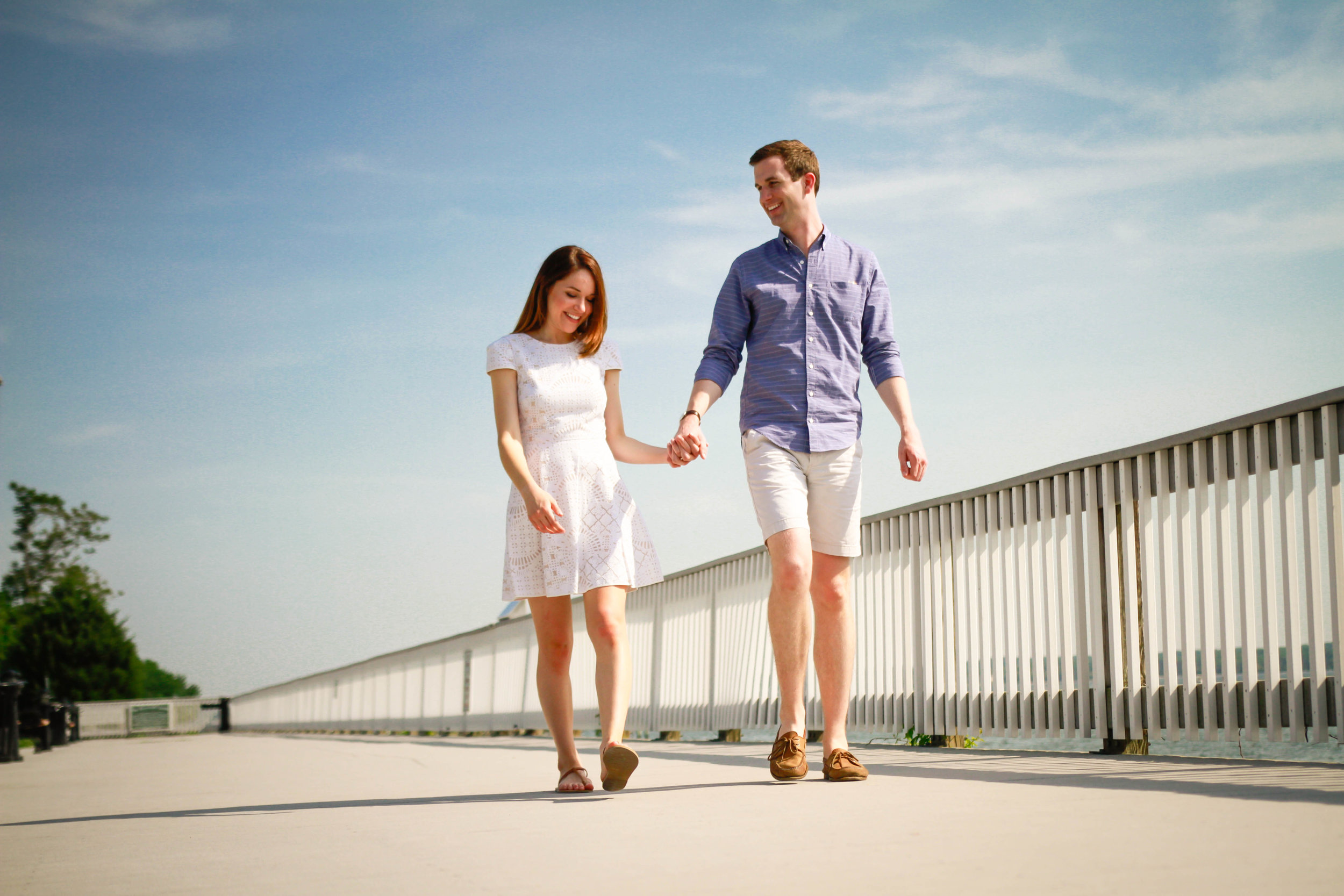 Maryland Engagement Photographer | Maral Noori Photography | Alix and Richard | Solomons Island | St Mary's County Wedding Photographer | Boardwalk | Patuxent River