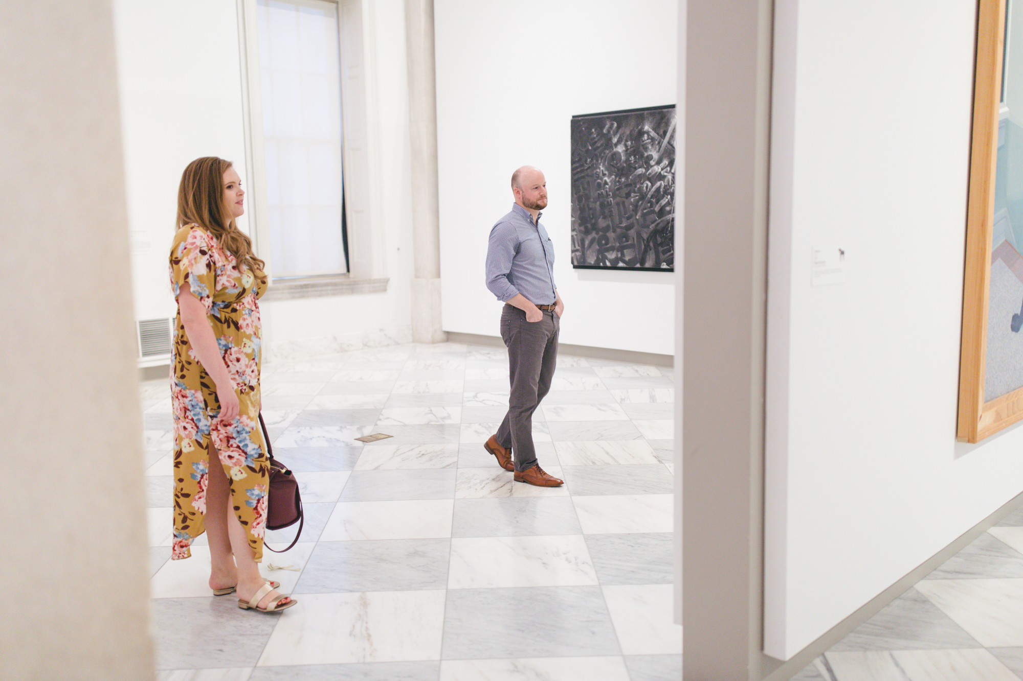 Smithsonian National Portrait Gallery Engagement Session | Maral Noori Photography | Washington DC