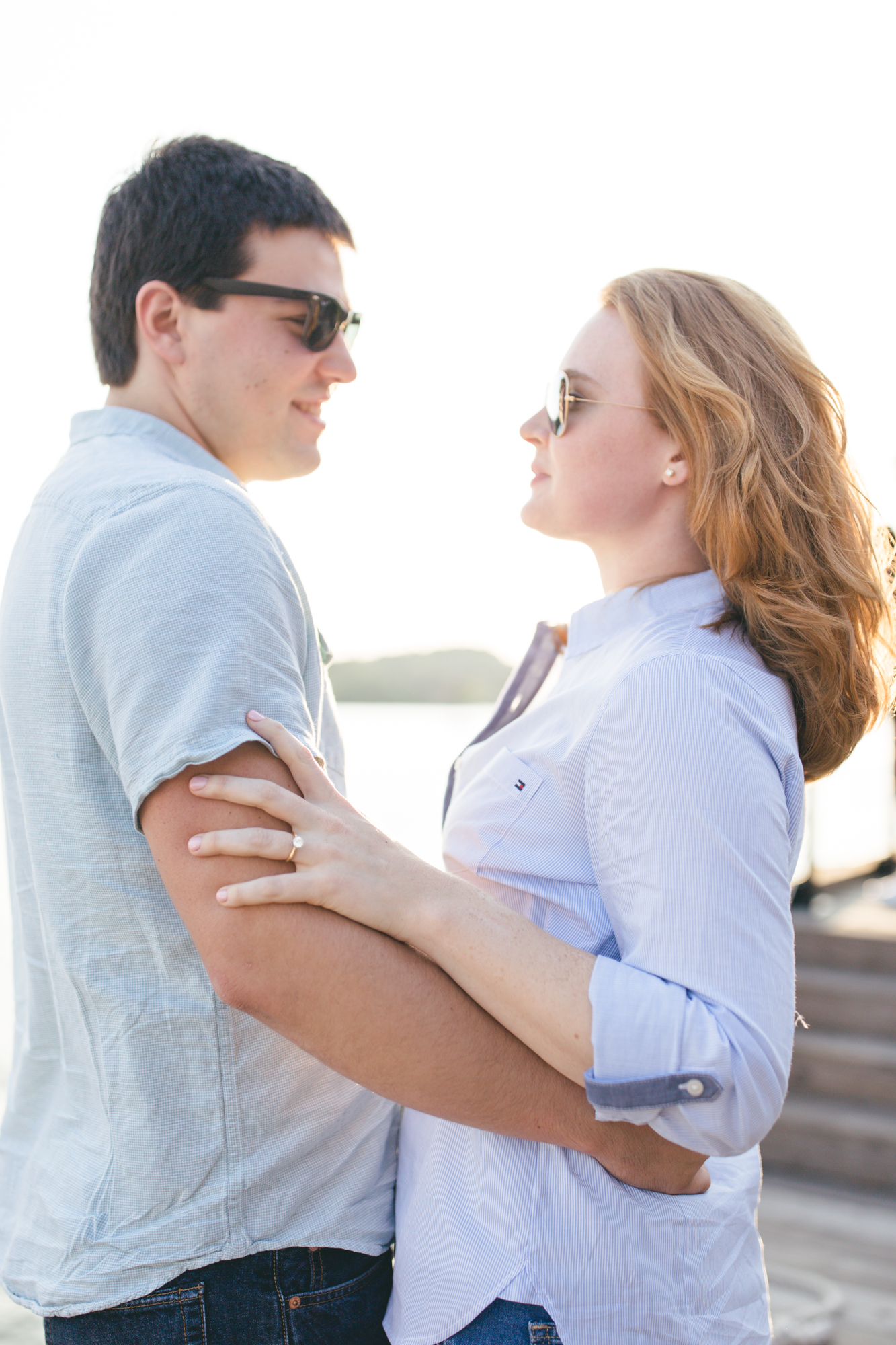 Georgetown Waterfront Engagement Session | Maral Noori Photography | Golden Hour