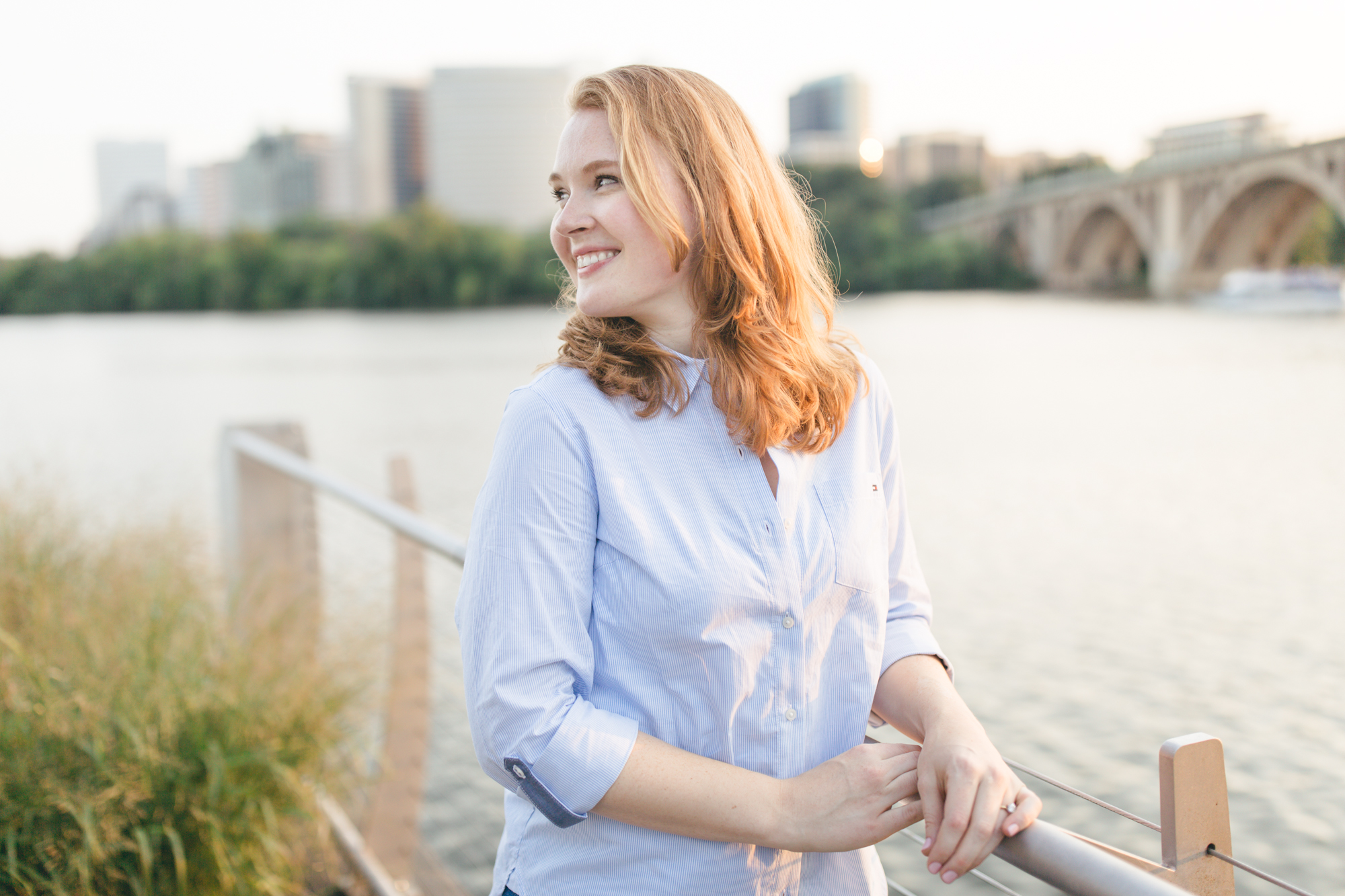 Georgetown Waterfront Engagement Session | Maral Noori Photography | Golden Hour | Rosslyn