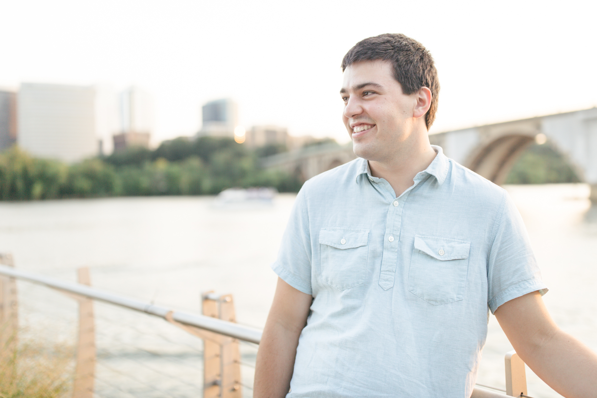 Georgetown Waterfront Engagement Session | Maral Noori Photography | Golden Hour