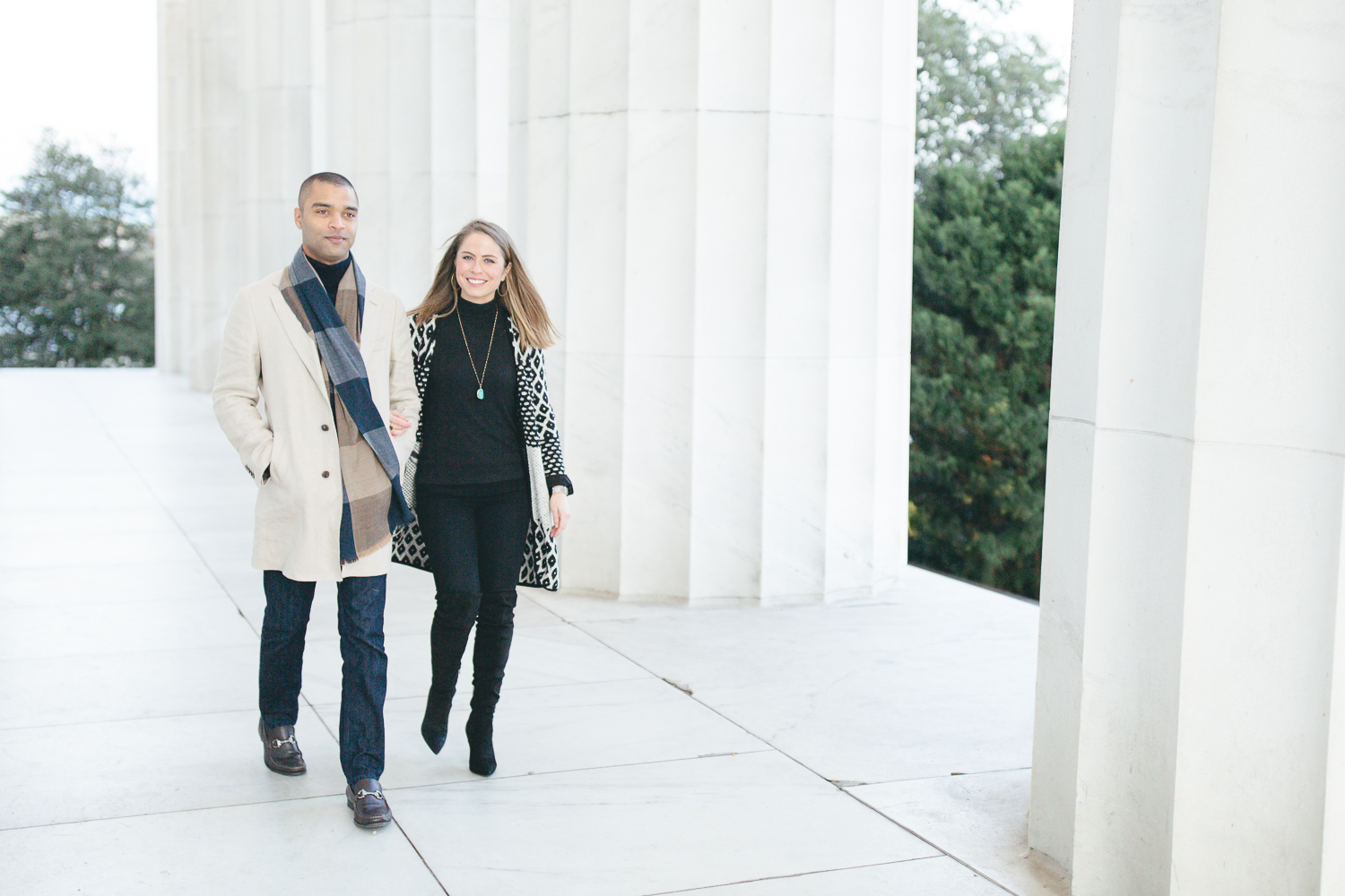 Lincoln Memorial Anniversary Portraits | Maral Noori Photography | Washington DC Engagement and Wedding Photographer