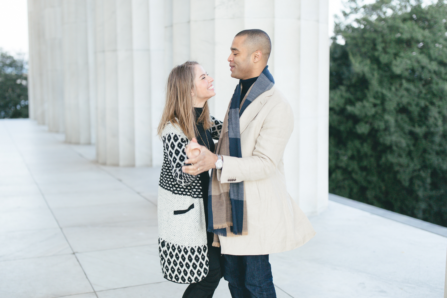 Lincoln Memorial Anniversary Portraits | Maral Noori Photography | Washington DC Engagement and Wedding Photographer