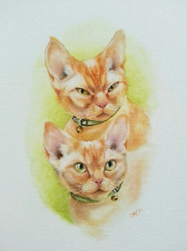 Ronnie and Rusty | Oil on canvas