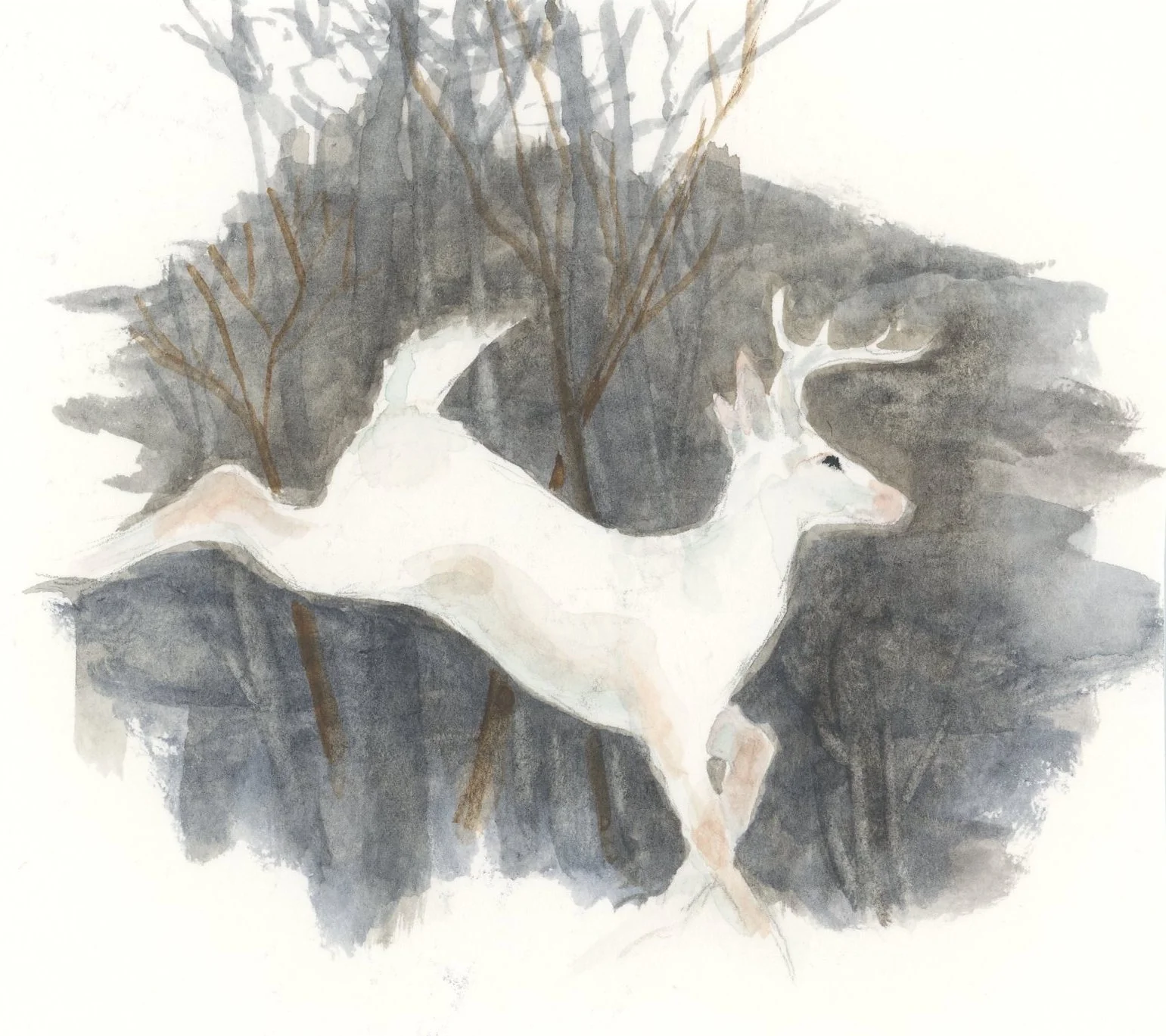 Forest spirit | Watercolor 4x4"