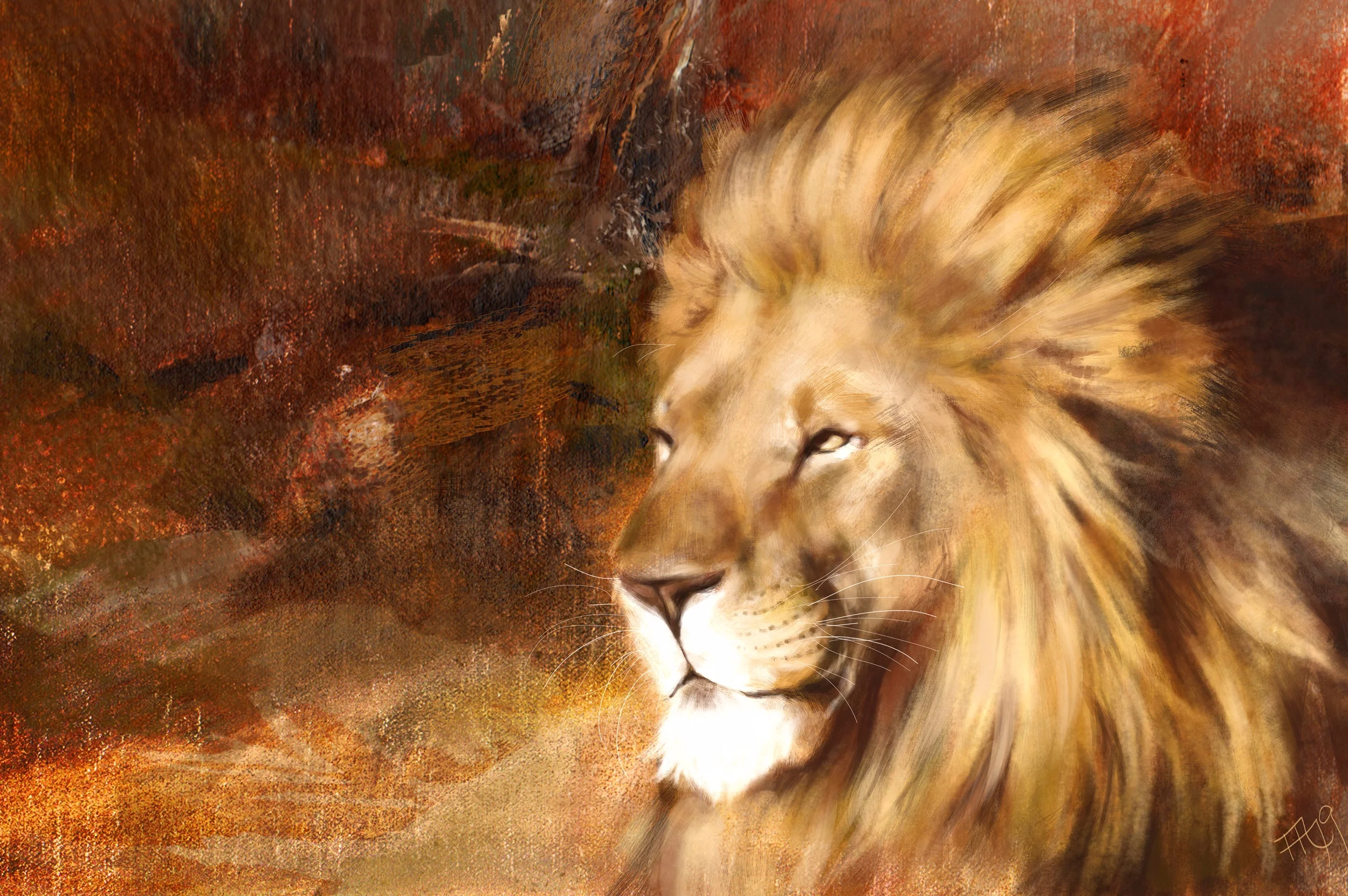 Lion | Digital painting