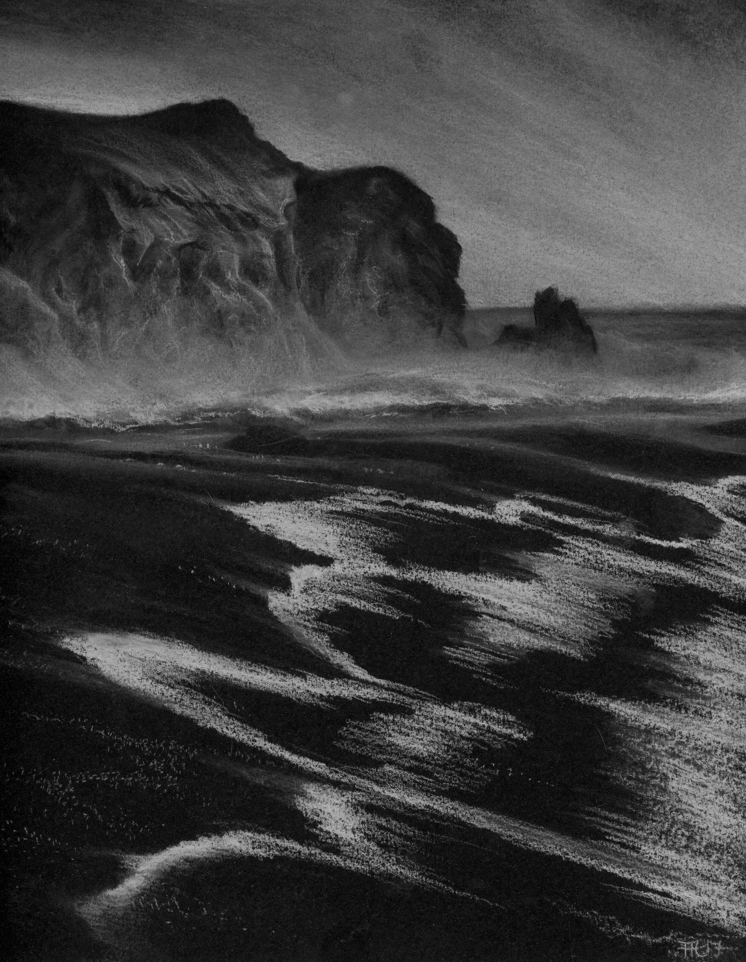  Kemur allt með kalda vatninu. Shores of Vík, Iceland.  