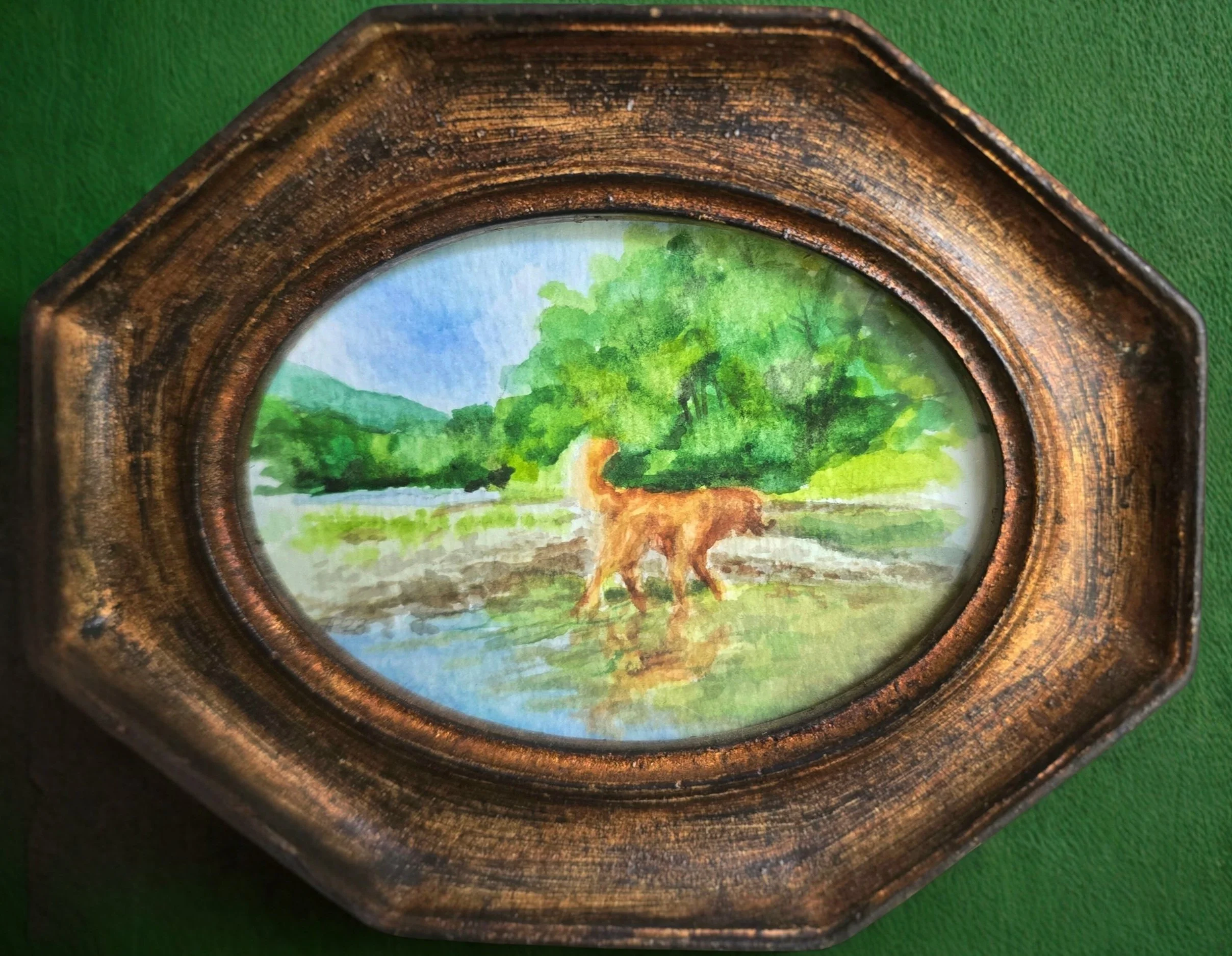 Griffin | Watercolor on paper 2x3"