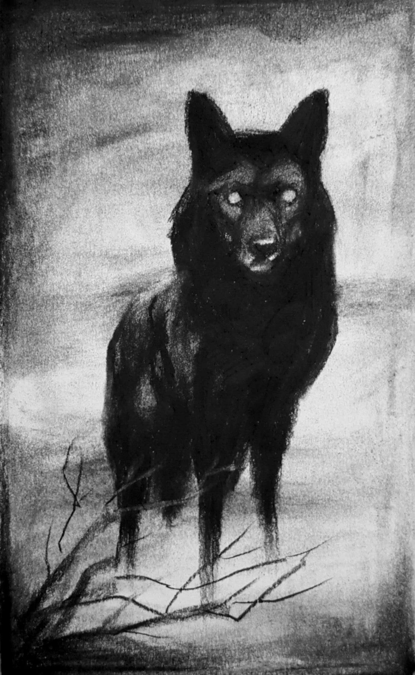 Mnemosyne | Charcoal on paper 5x8"