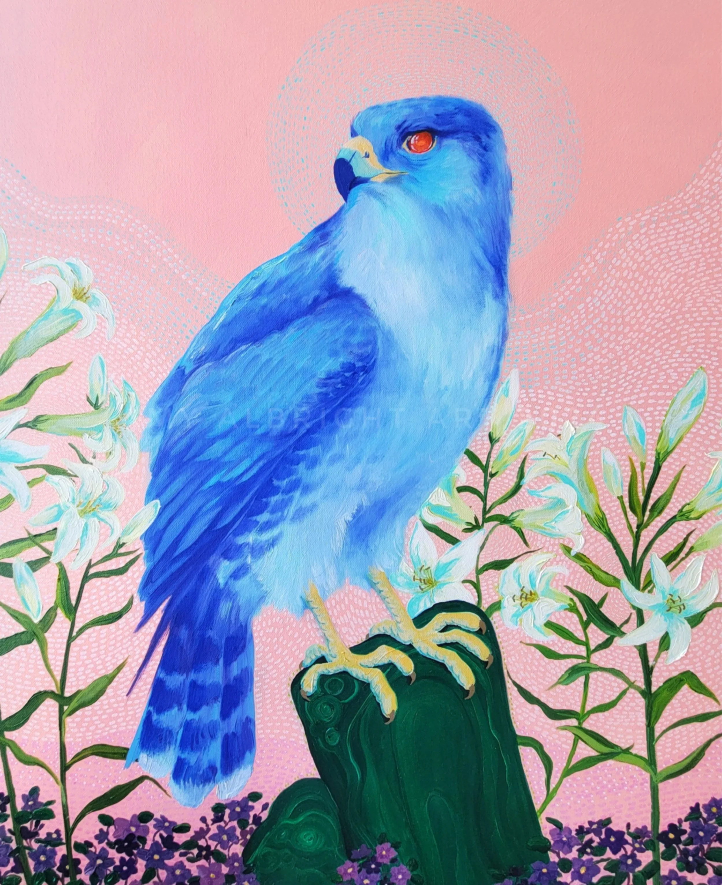 Blue hawk (Grandmommy) | Oil on canvas