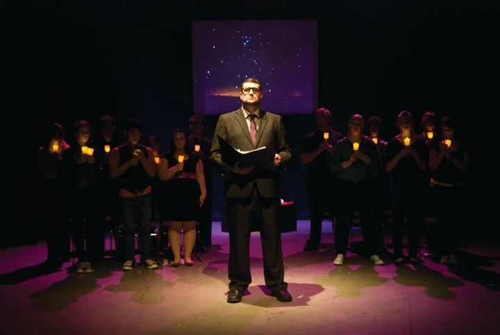 The cast of Dear Harvey: A Play About Harvey Milk by Patricia Loughrey, Whittier College. Photo by: Jacquie Waldman