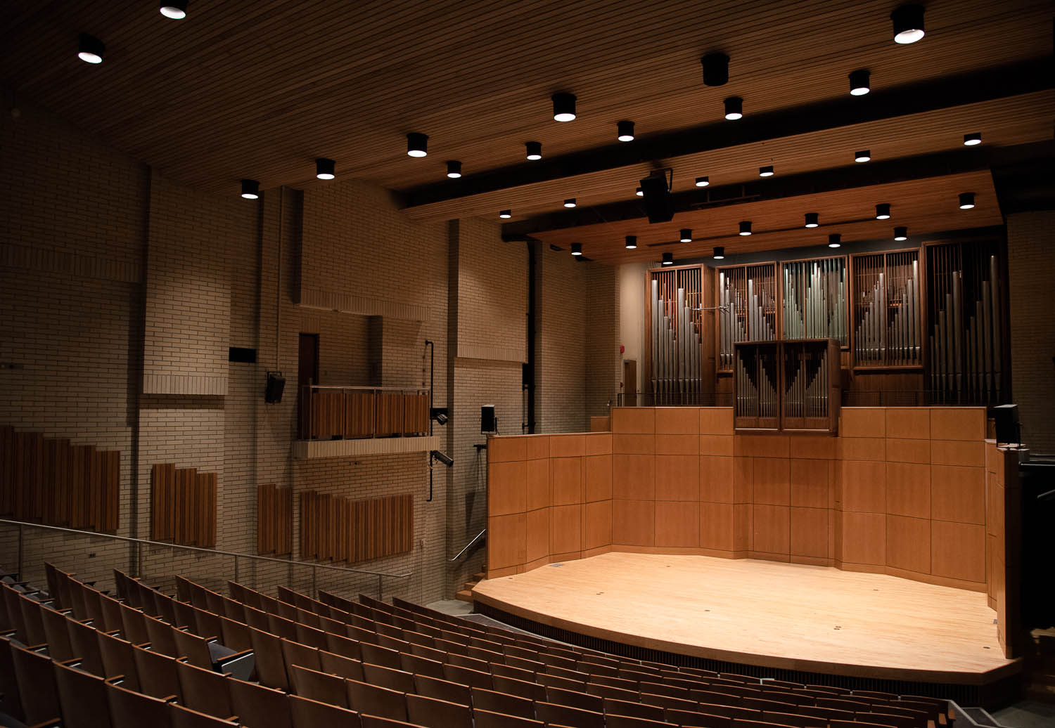The 255-seat Barnett Hall in the UBC Music Building. Photo: Dina MacDougall
