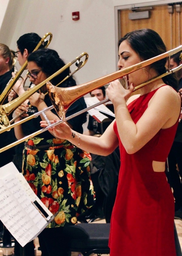 Fourth-year trombone student Janine King. Photo courtesy Janine King