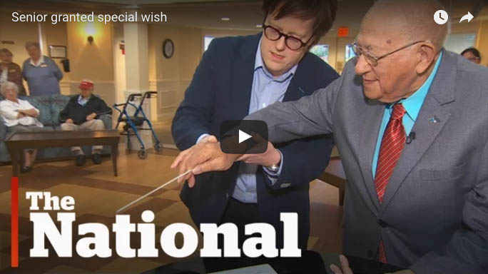 Dr. Jonathan Girard with Peter Louw. Click on the image to watch the documentary .