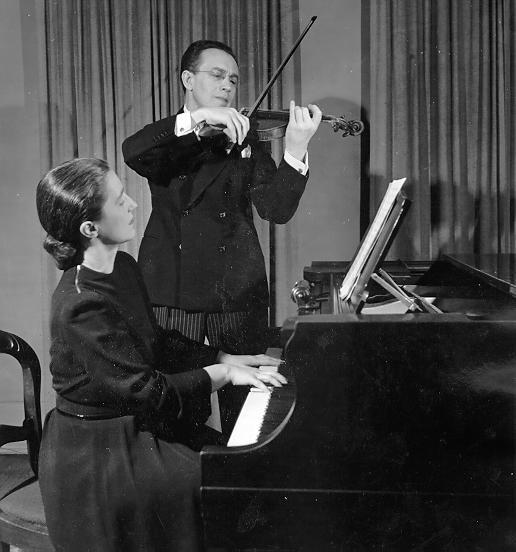 Harry Adaskin and Frances Marr Photo credit: UBC Archives, Photo by Page Toles