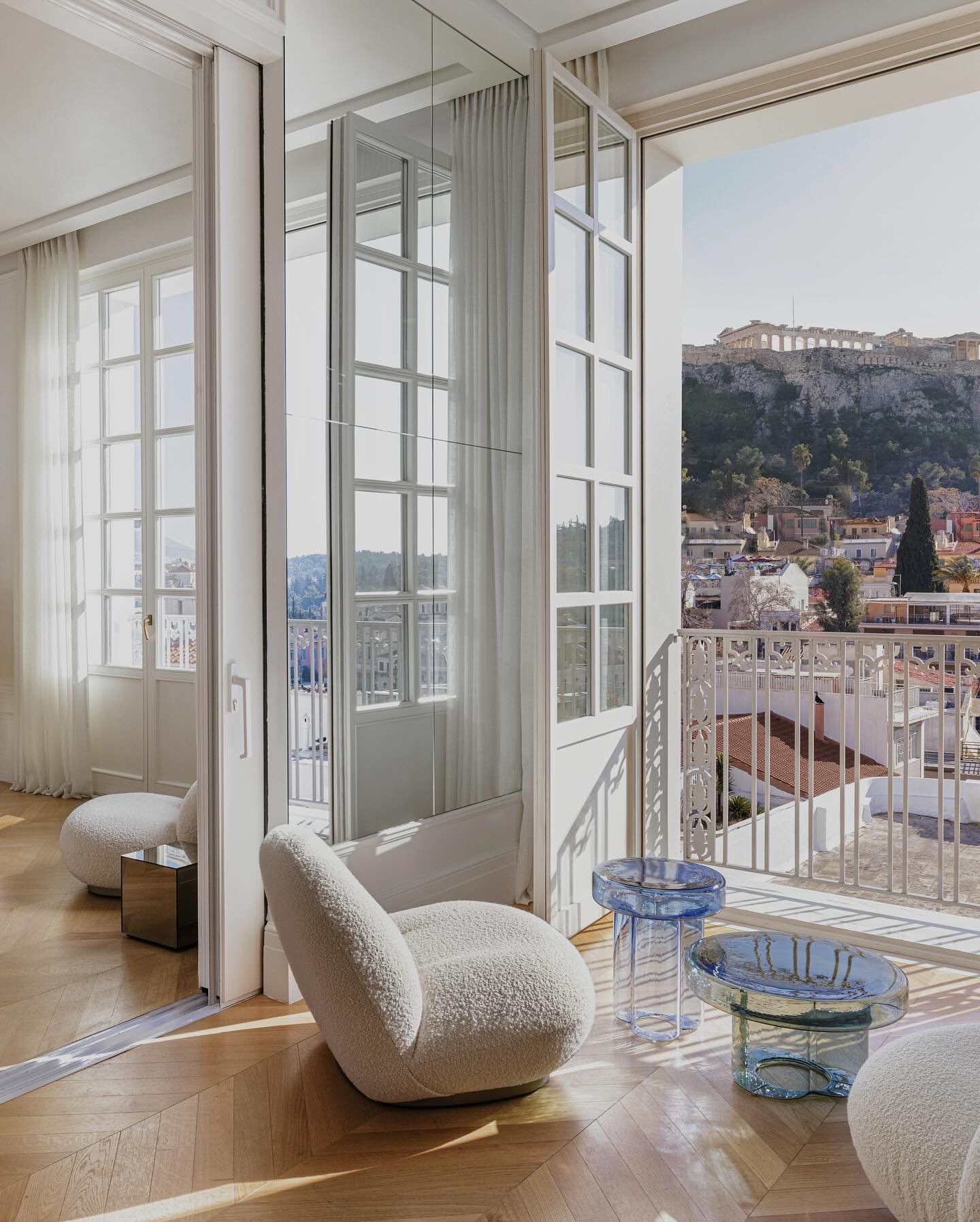 Discover a haven of idyllic charm at @thedolliacropolis in Athens &mdash; just moments away from the iconic Acropolis, this boutique hotel offers a retreat from the bustling city streets. Spend the day lounging poolside or enjoying a cocktail at the 