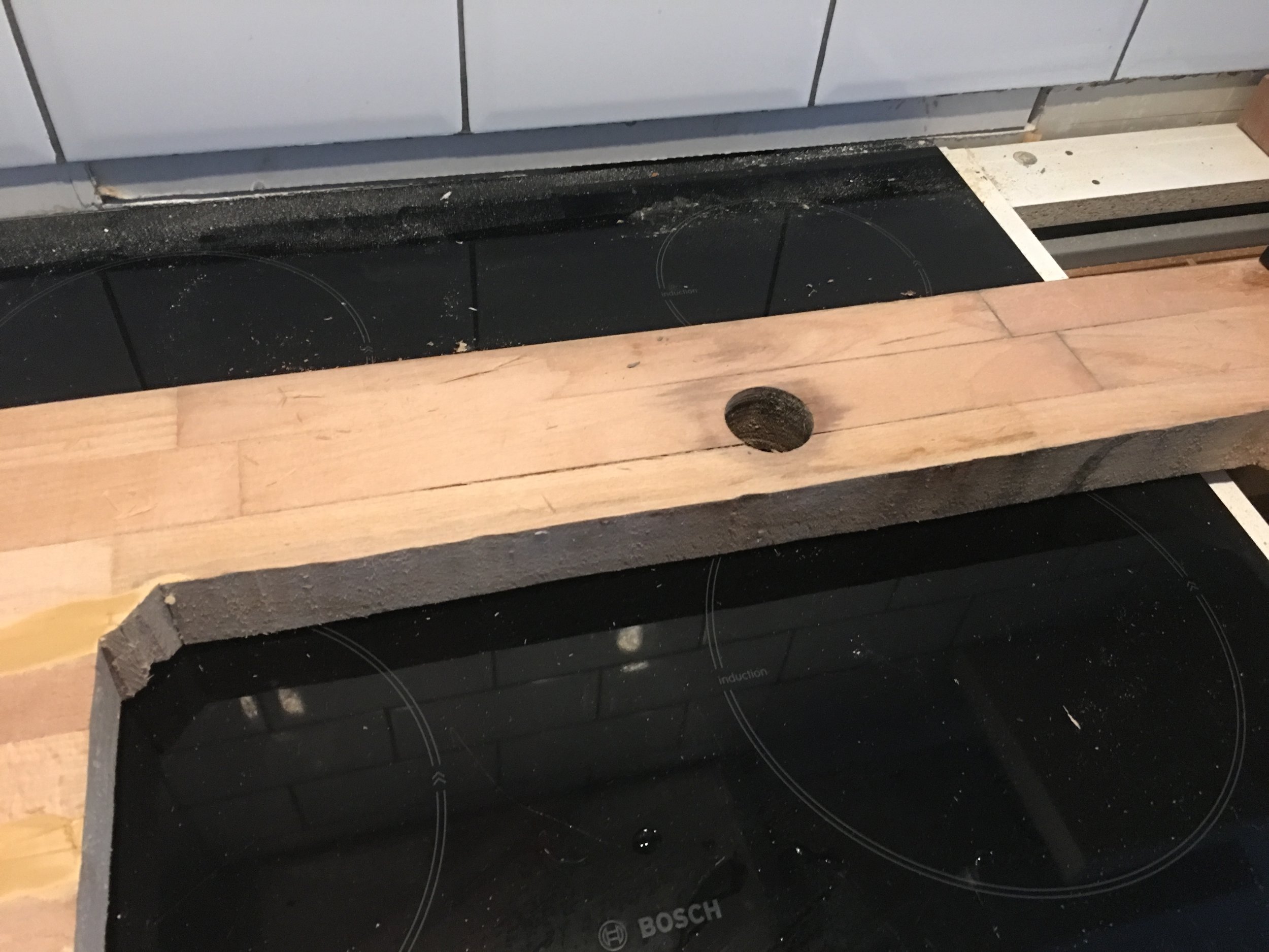 The splits on the top surface, i'm in two minds about what to do here.