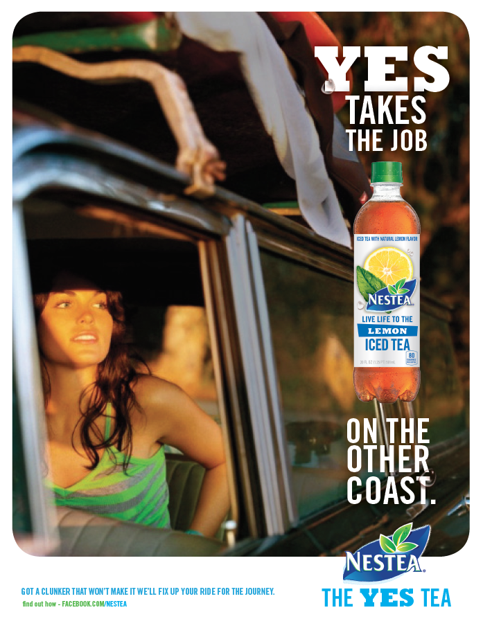 Nestea "Yes Tea" Print/OOH