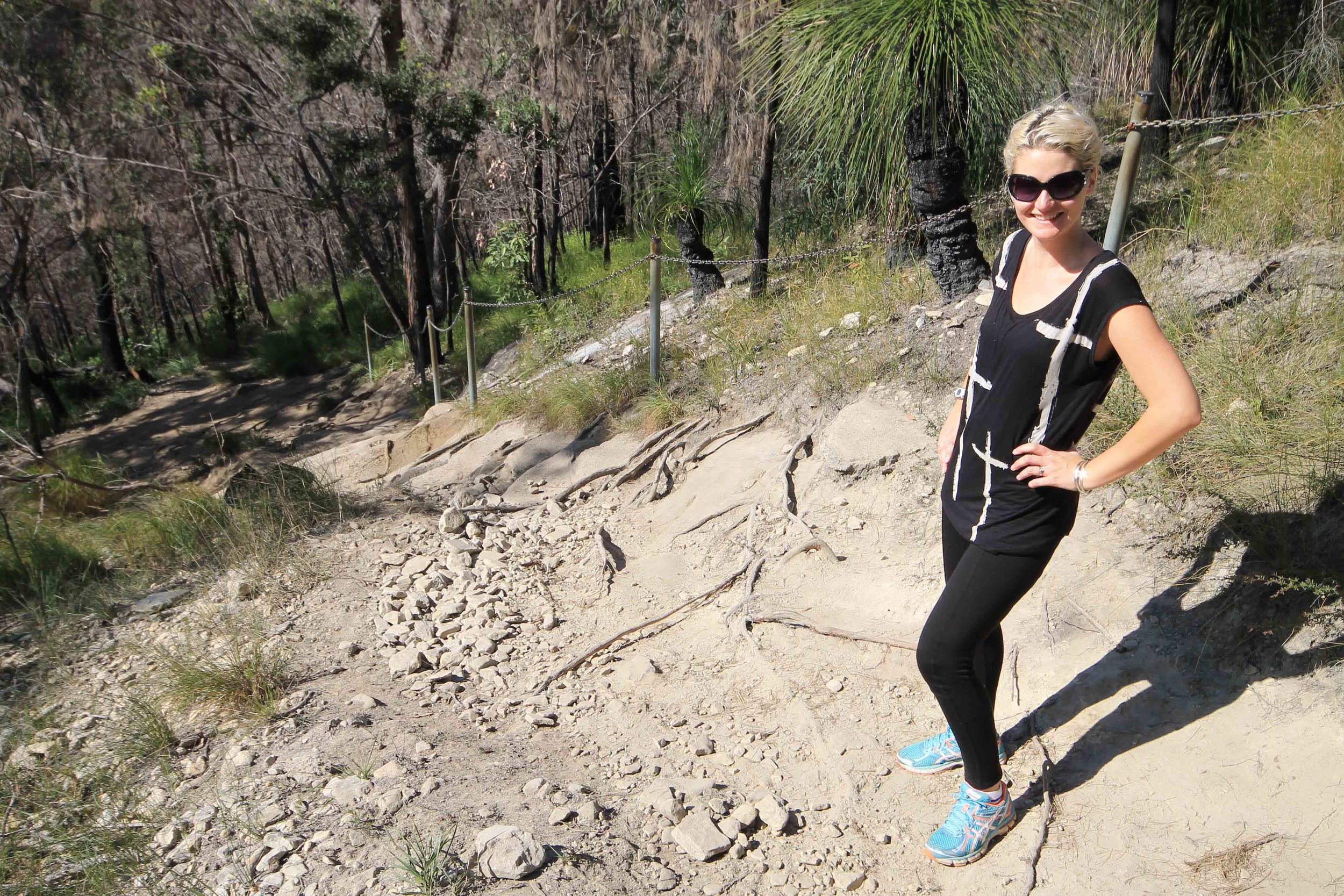 Heading up the mountain I had spend ten days looking at. It was the first thing I wanted to do. 