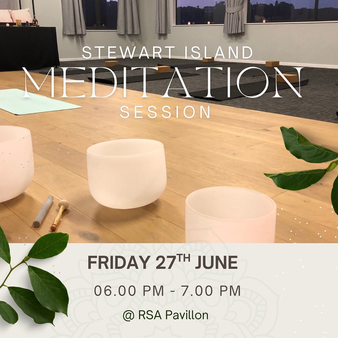 🌙 FRIDAY NIGHT 🌙 
Stewart Islanders - join me for an hour of complete relaxation 

Absolutely no experience needed - you will be snuggled up nice and warm, lying down with a pillow and blanket as you relax deeply. 

A combination of sound bowls and