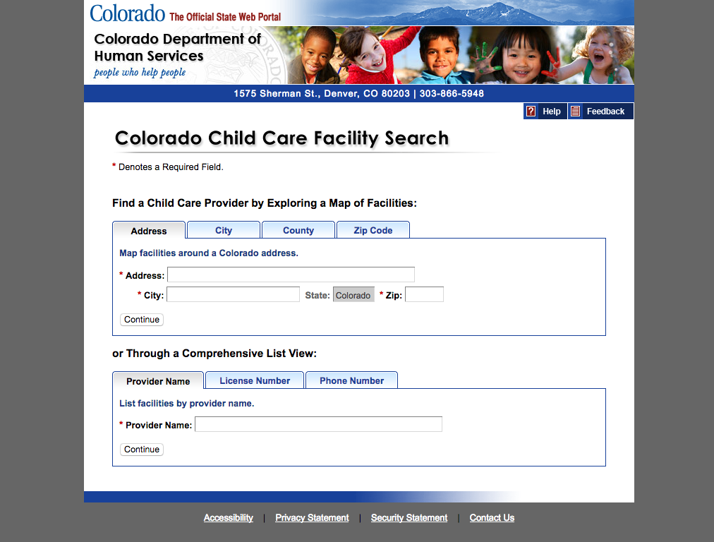 Search licensing history of childcare and preschool facilities in Colorado when you use Colorado Shines database.